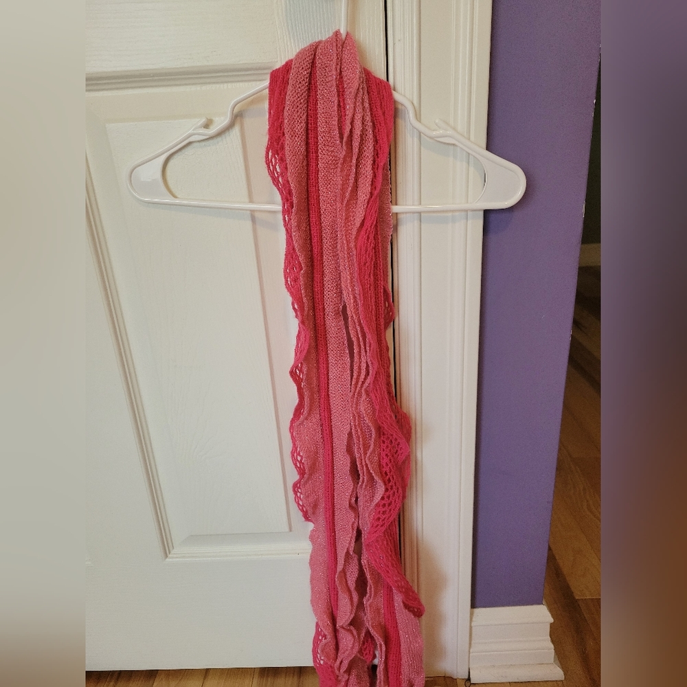 Pink Knit Scarf - Picture 2 of 3